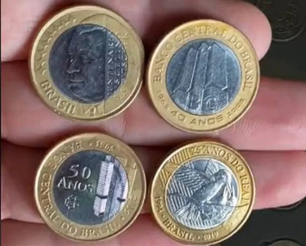 Moedas valiosas de 1 real valem mais de R$3 mil! Quer saber como? Confira