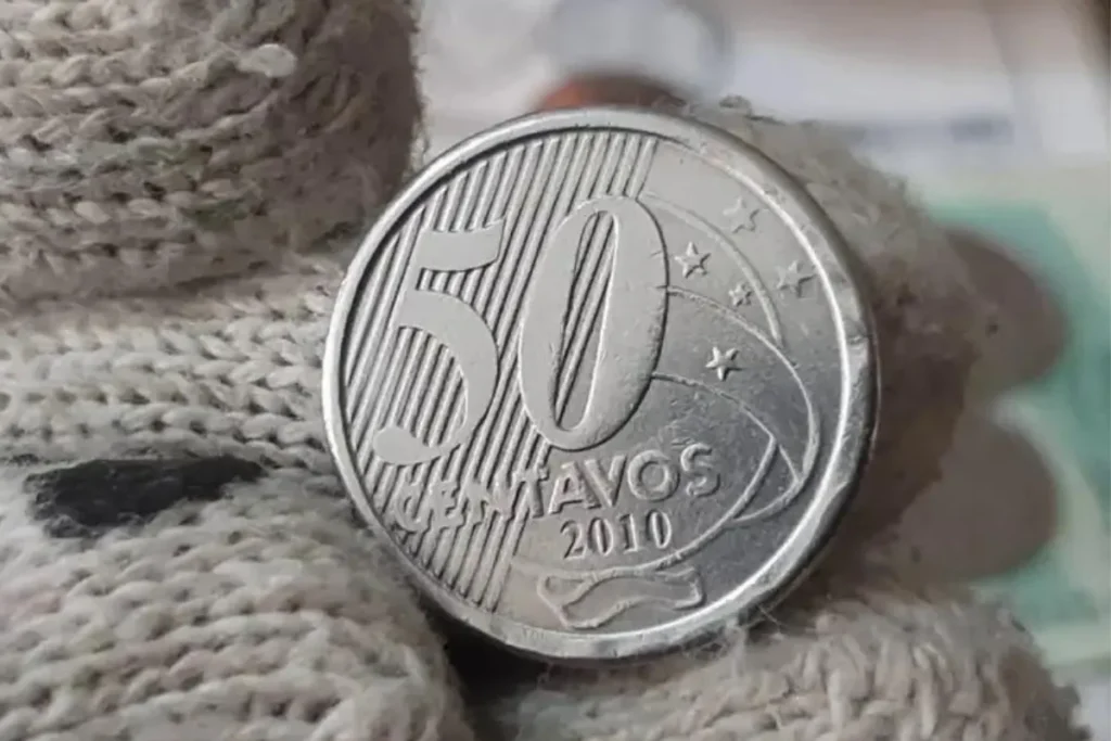 É para festejar! Moedinha de 50 centavos pode valer mais de R$ 10 mil e brasileiros soltam o grito de alegria