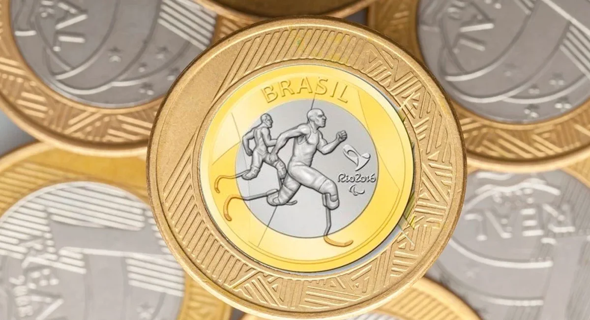 PRESENTÃO HOJE (14/04)! Moeda 'perna de pau' da Olimpíada pode valer até R$ 20 mil para colecionadores e brasileiros soltam fogos de felicidade