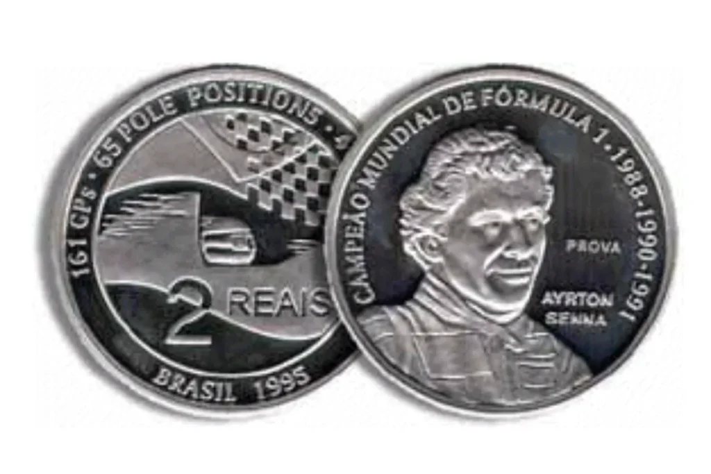 VAZOU HOJE (09/05/2024) quanto vale esta moeda rara em homenagem ao piloto Ayrton Senna