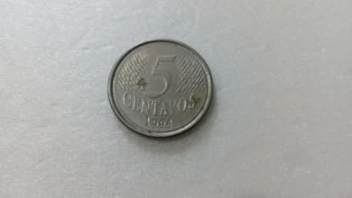 Moeda rara de 5 centavos pode valer R$550,00 em mercado numismático. Saiba como identificá-la!