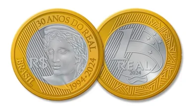 Moeda 30 anos do Real