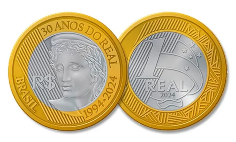 Moeda 30 anos do Real