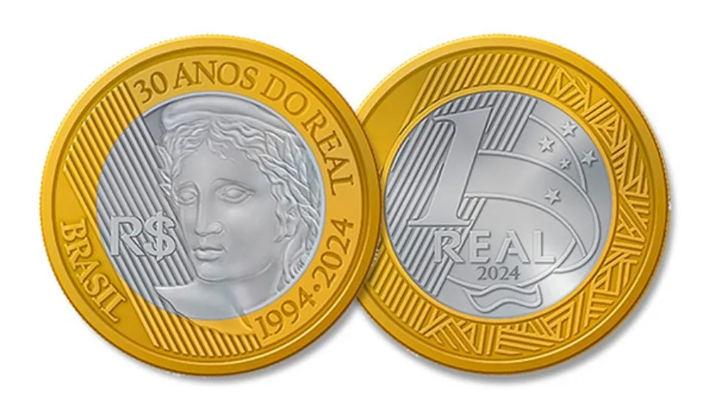 Moeda 30 anos do Real 