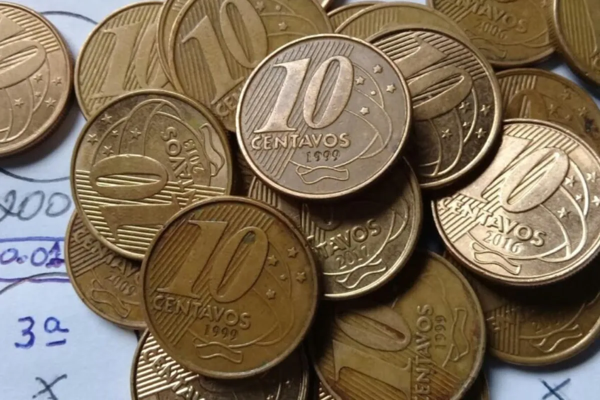 Moeda de 10 centavos antiga alegra brasileiros e pode valer até 600 vezes mais