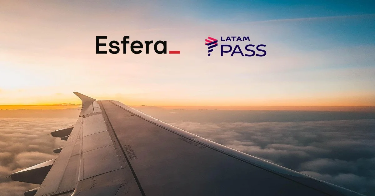 Transferência de pontos Esfera para o LATAM Pass. Imagem: Reprodução