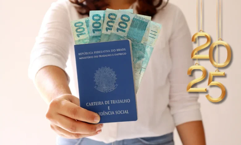 Salário mínimo alcança aumento histórico passando para R$ 1.733 em 2025 - Imagem: Canva
