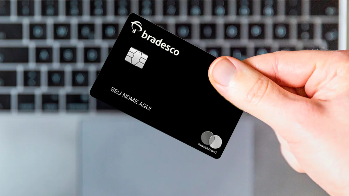 Cartões de crédito Bradesco possuem ferramenta de bloqueio temporário em caso de roubo ou golpe digital. Foto: Reprodução