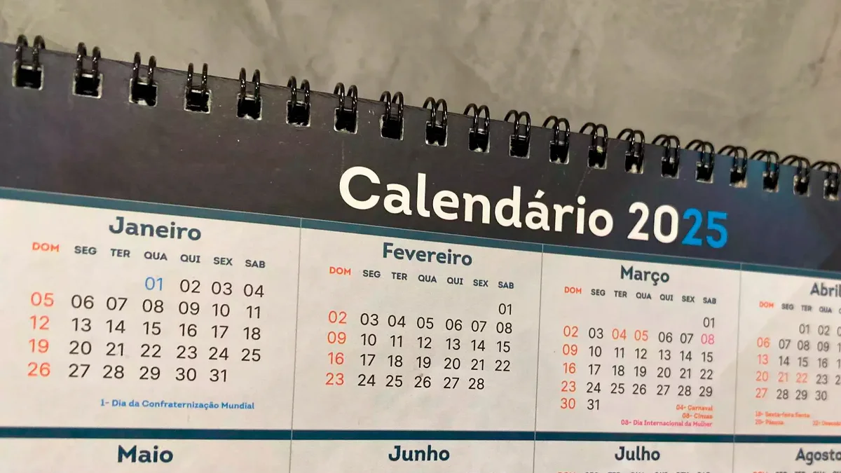 O ano de 2025 terá diversos feriados no meio da semana. Foto: Reprodução