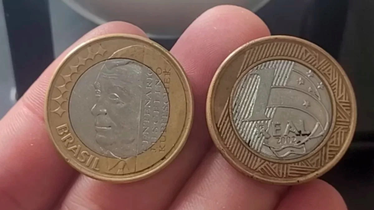 Moeda de 1 Real do Juscelino Kubitschek pode valer até R$600 entre colecionadores. Foto: Reprodução