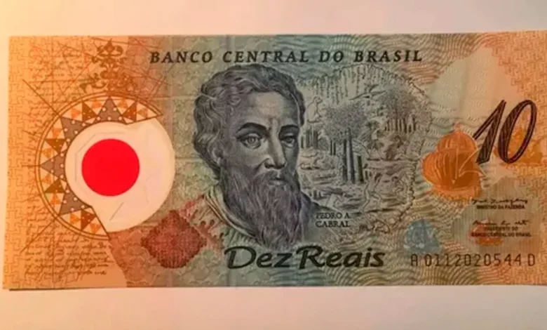 Nota de R$10 de plástico pode valer até R$350 entre colecionadores. Foto: Reprodução