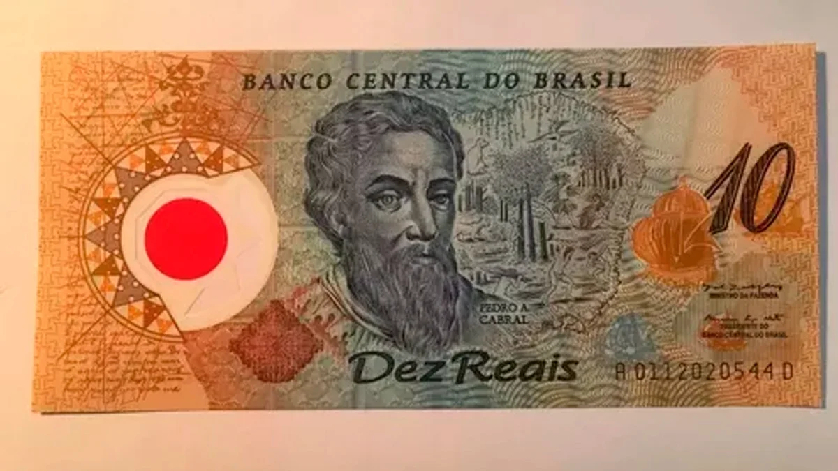 Nota de R$10 de plástico pode valer até R$350 entre colecionadores. Foto: Reprodução
