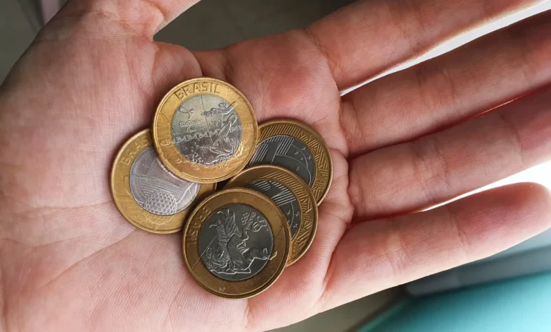 Moedas de R$1 real