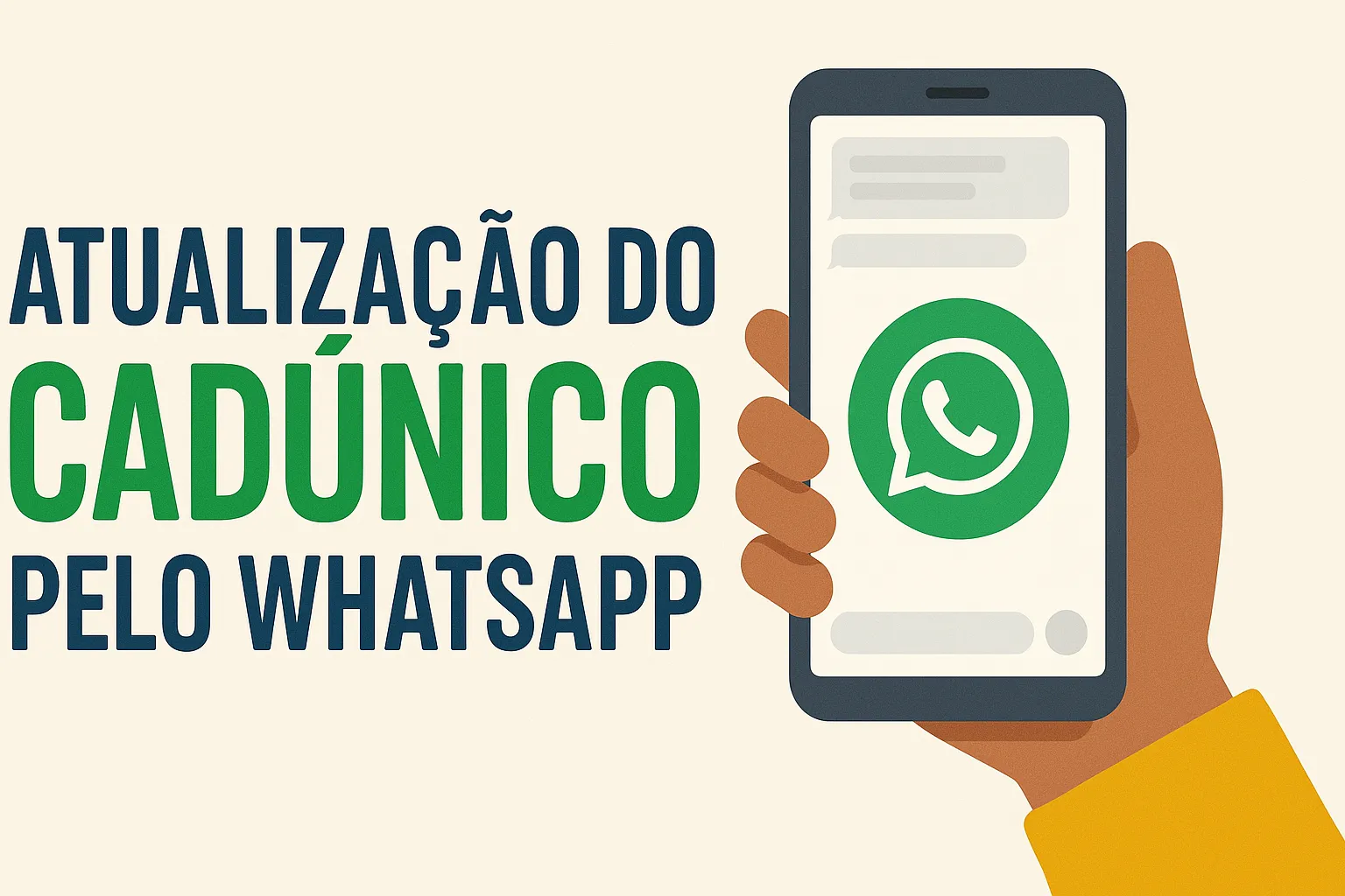 Atualização do CadÚnico pelo WhatsApp é liberada nesta semana