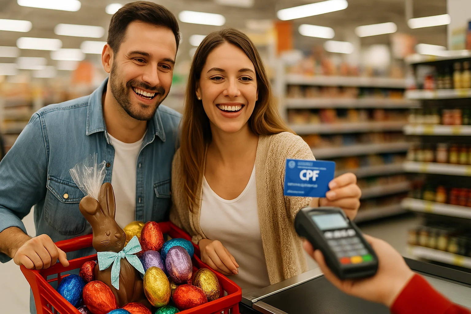 Comunicado para brasileiros que vão informar o CPF nas compras de Páscoa em mercados