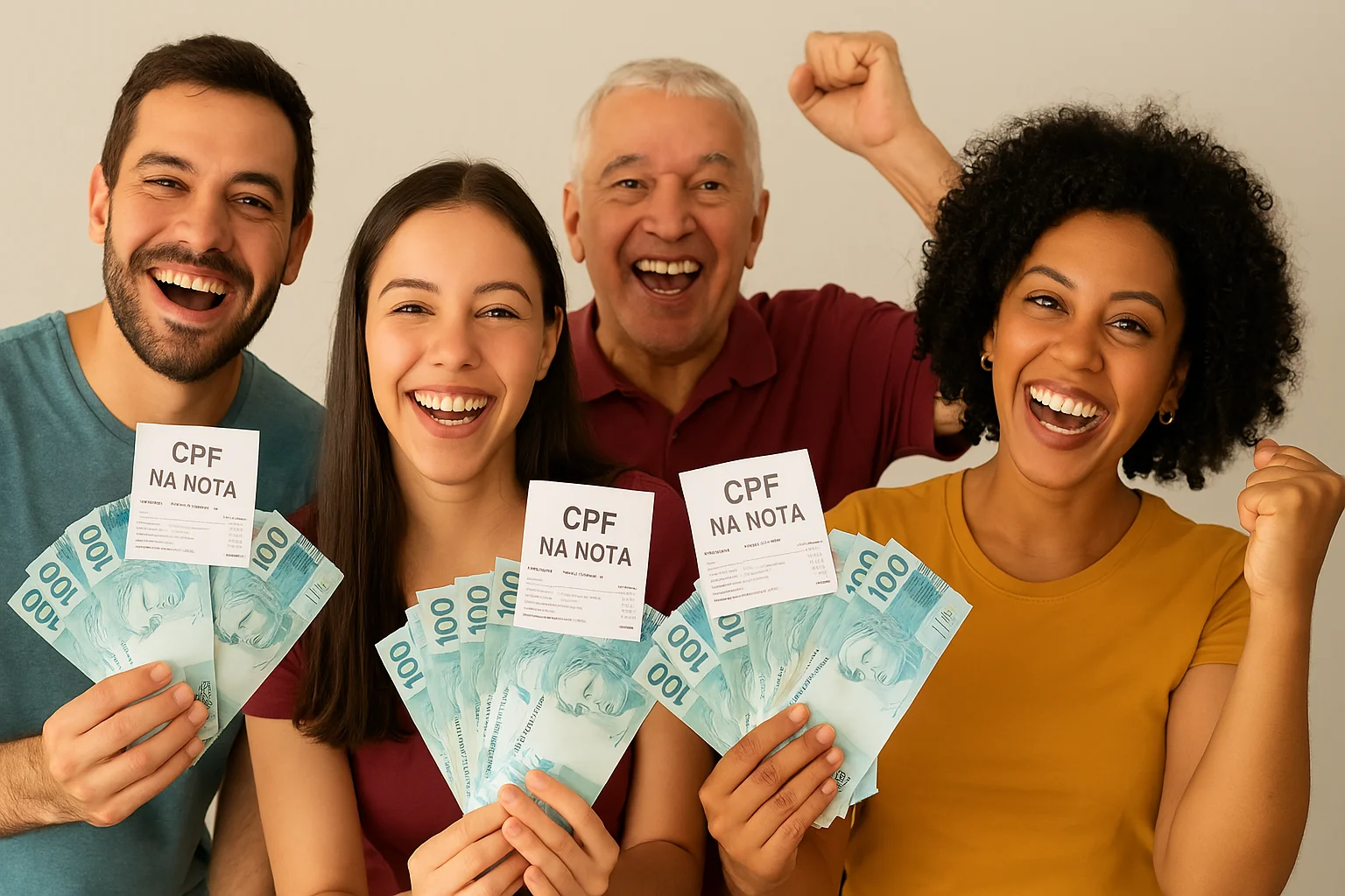 CPF na nota libera pagamentos de R$ 5 mil, 10 mil e 20 mil neste mês de abril para quem comprou no mês passado