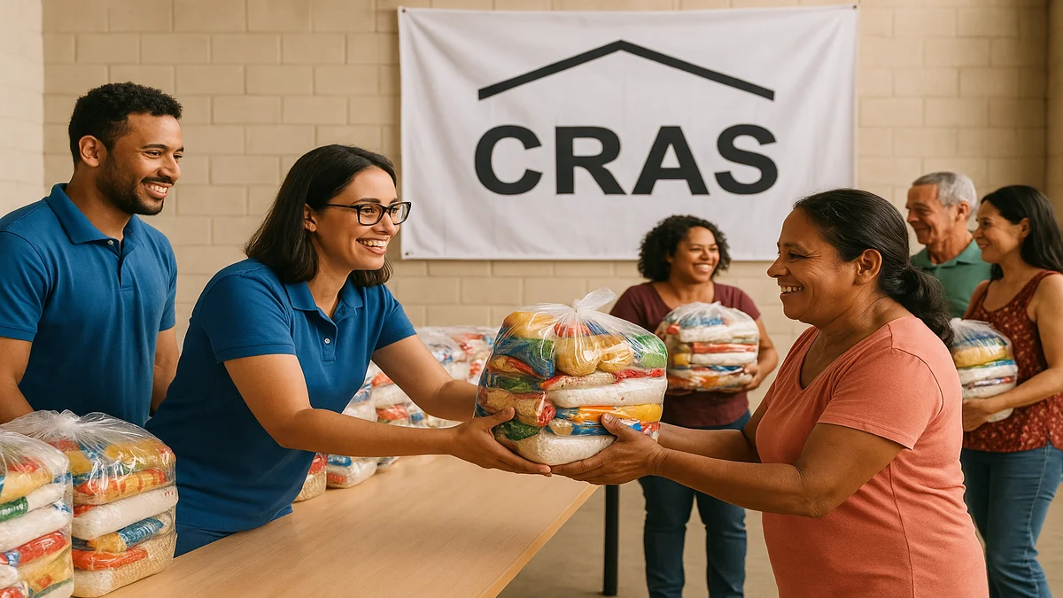 CRAS intensifica distribuição de cestas básicas em 2025 e famílias comemoram