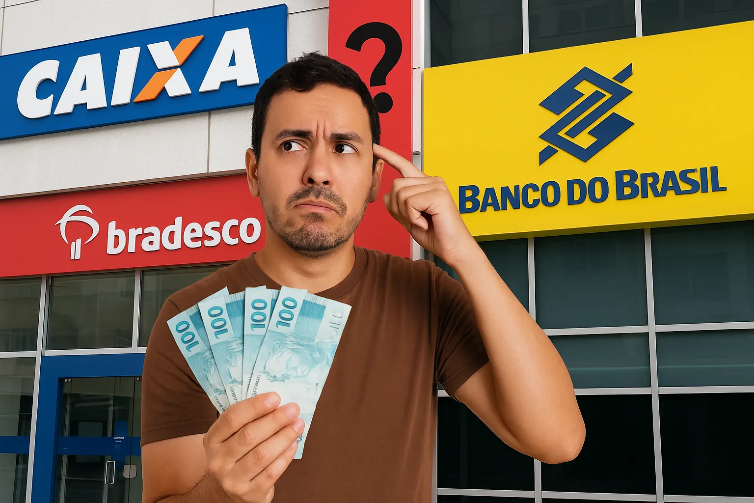 O que acontece com sua poupança da CAIXA, Bradesco e Banco do Brasil quando você guarda R$1.000,00 todos os meses