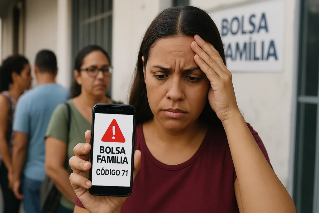Brasileiros ficam preocupados com mensagem de Erro com Código 71