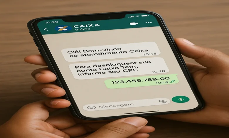 Caixa Tem anuncia desbloqueio e atualização de dados agora podem ser feitos pelo WhatsApp