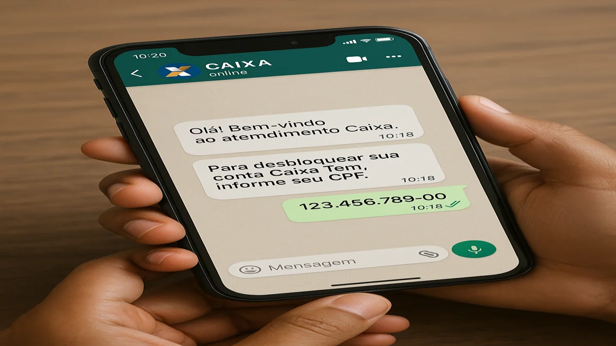 Caixa Tem anuncia desbloqueio e atualização de dados agora podem ser feitos pelo WhatsApp