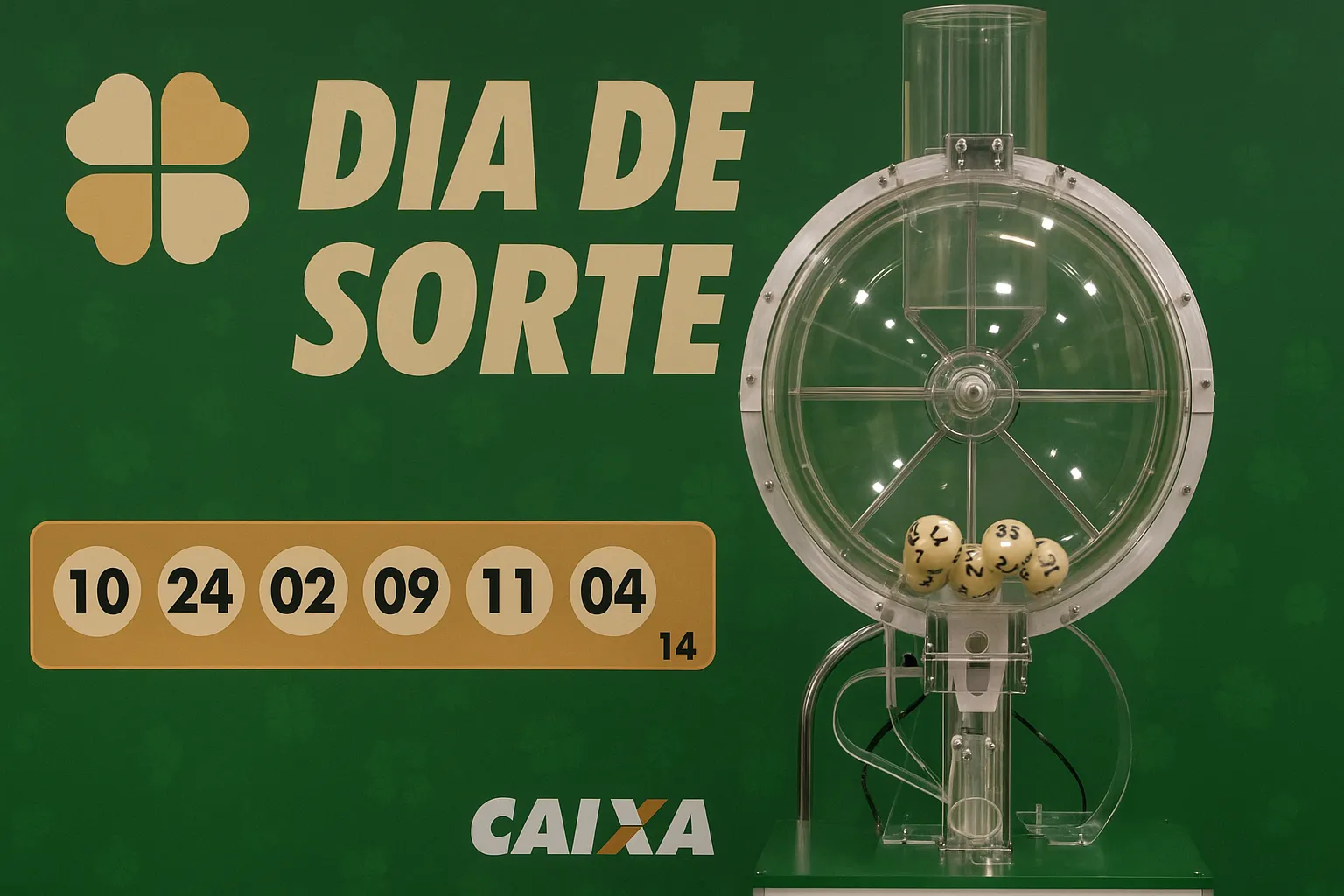 Resultado Dia de Sorte 1054 neste sábado (19/04): prêmio de R$ 130 mil aguarda novo ganhador