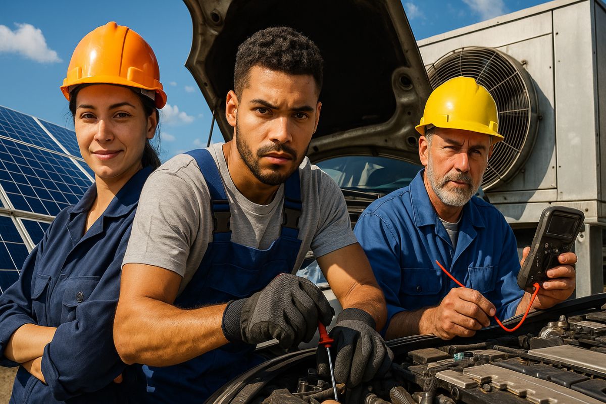 3 novas profissões técnicas que pagam até R$ 10 mil já têm cursos gratuitos no SENAI e alta demanda nacional