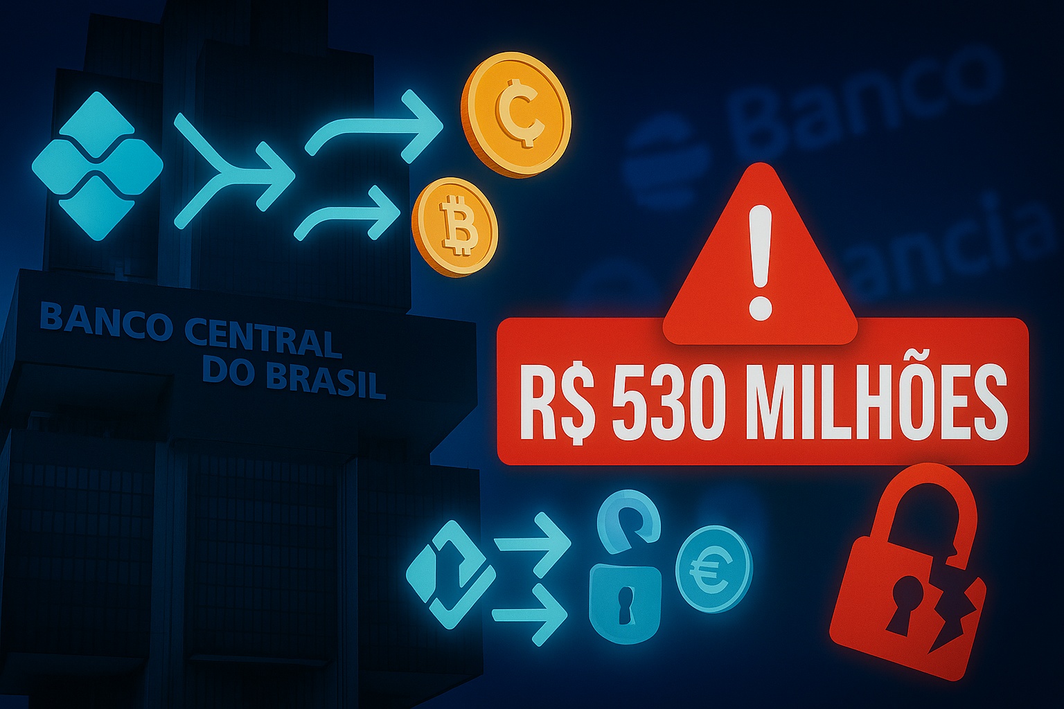 Banco Central fecha bancos digitais queridinhos após ataque via Pix de R$ 530 milhões convertido em criptomoedas