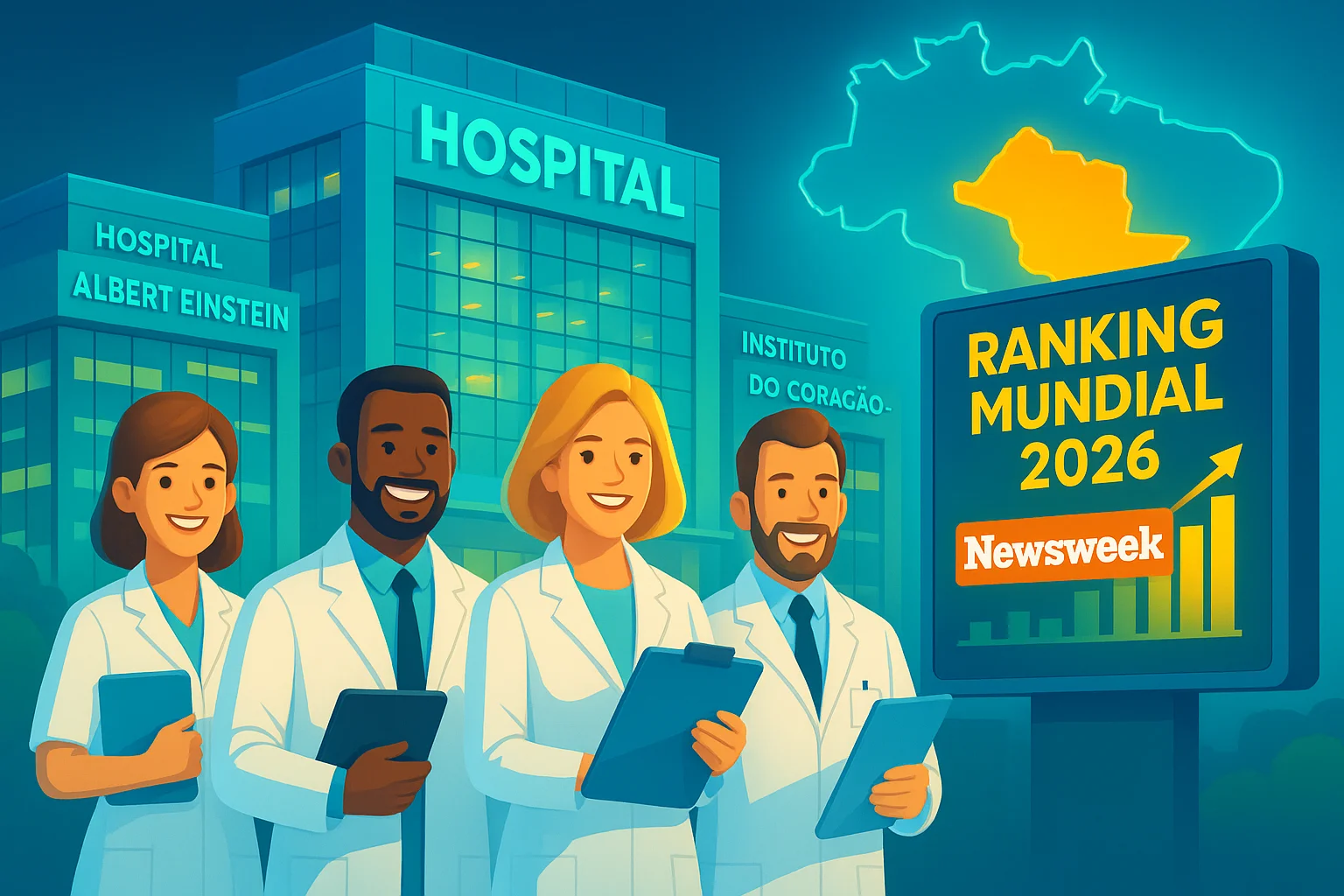 Ranking mundial revela os 22 hospitais brasileiros entre os melhores do planeta — e 16 estão em São Paulo