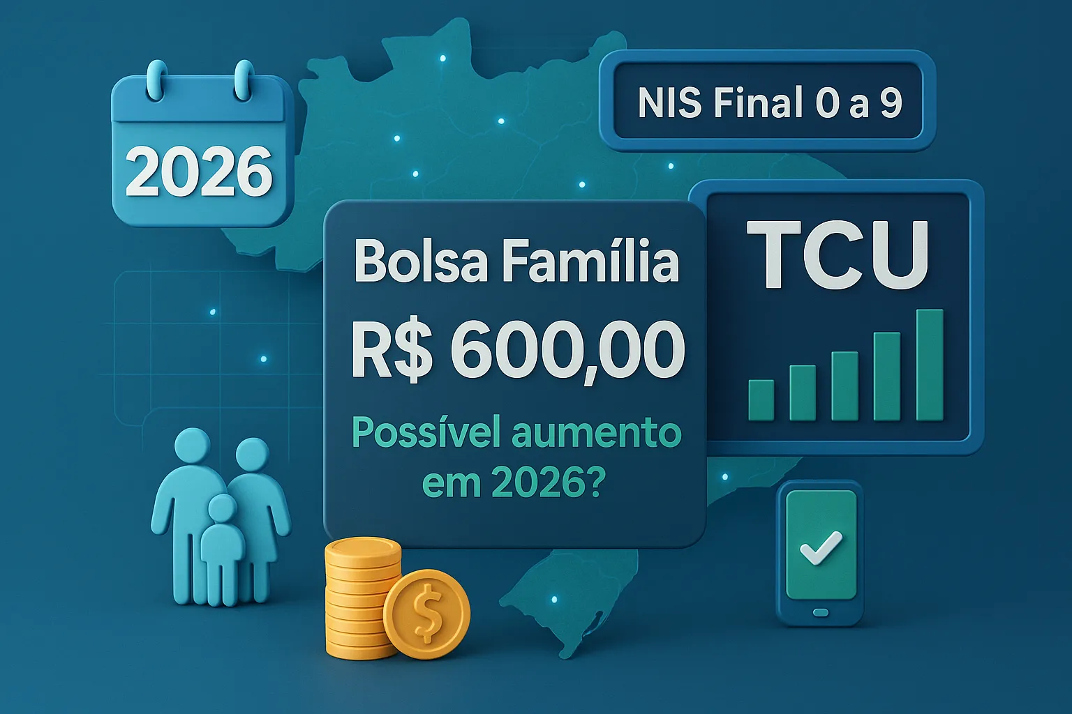 Descubra o que o TCU revelou sobre o Bolsa Família, os problemas na gestão do programa e o impacto para quem tem NIS final 0 a 9 em 2026. Saiba se haverá aumento no benefício.