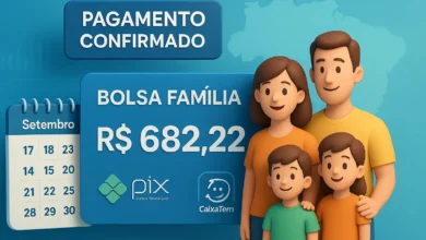 Bolsa Família confirma pagamento de R$682,22 para 124.736 famílias até 30 de setembro