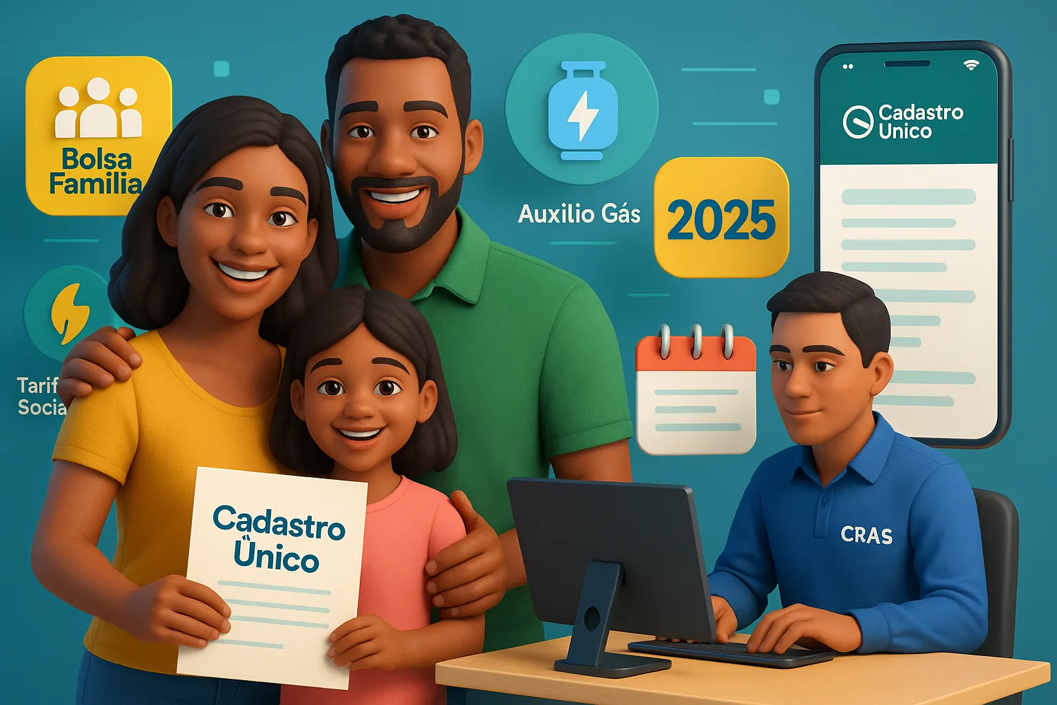 Saiba como fazer a atualização obrigatória do Cadastro Único em 2025, prazos, documentos necessários e como evitar o bloqueio do Bolsa Família, Gás do Povo e outros benefícios sociais.
