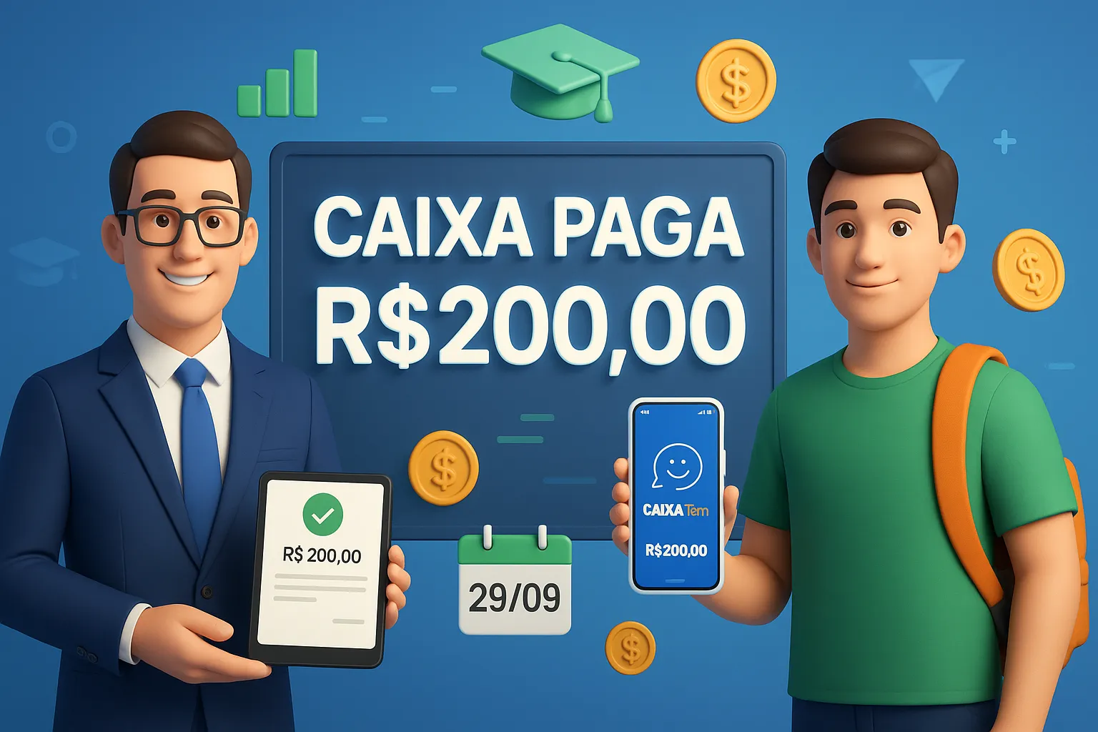 Caixa confirmou: brasileiros vão receber R$200,00 extras