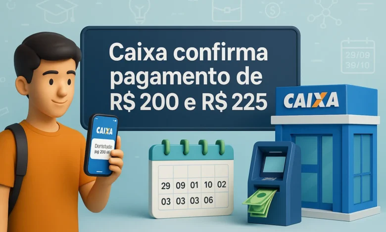Caixa confirma pagamento de R$ 200 e R$ 225 do Pé-de-Meia em setembro e outubro. Veja calendário, quem tem direito e como consultar os depósitos.