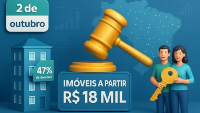 Caixa Econômica Federal libera 487 imóveis a partir de R$ 18 mil com até 47% de desconto em leilão online. Saiba como participar, quais cidades têm ofertas e como usar o FGTS.