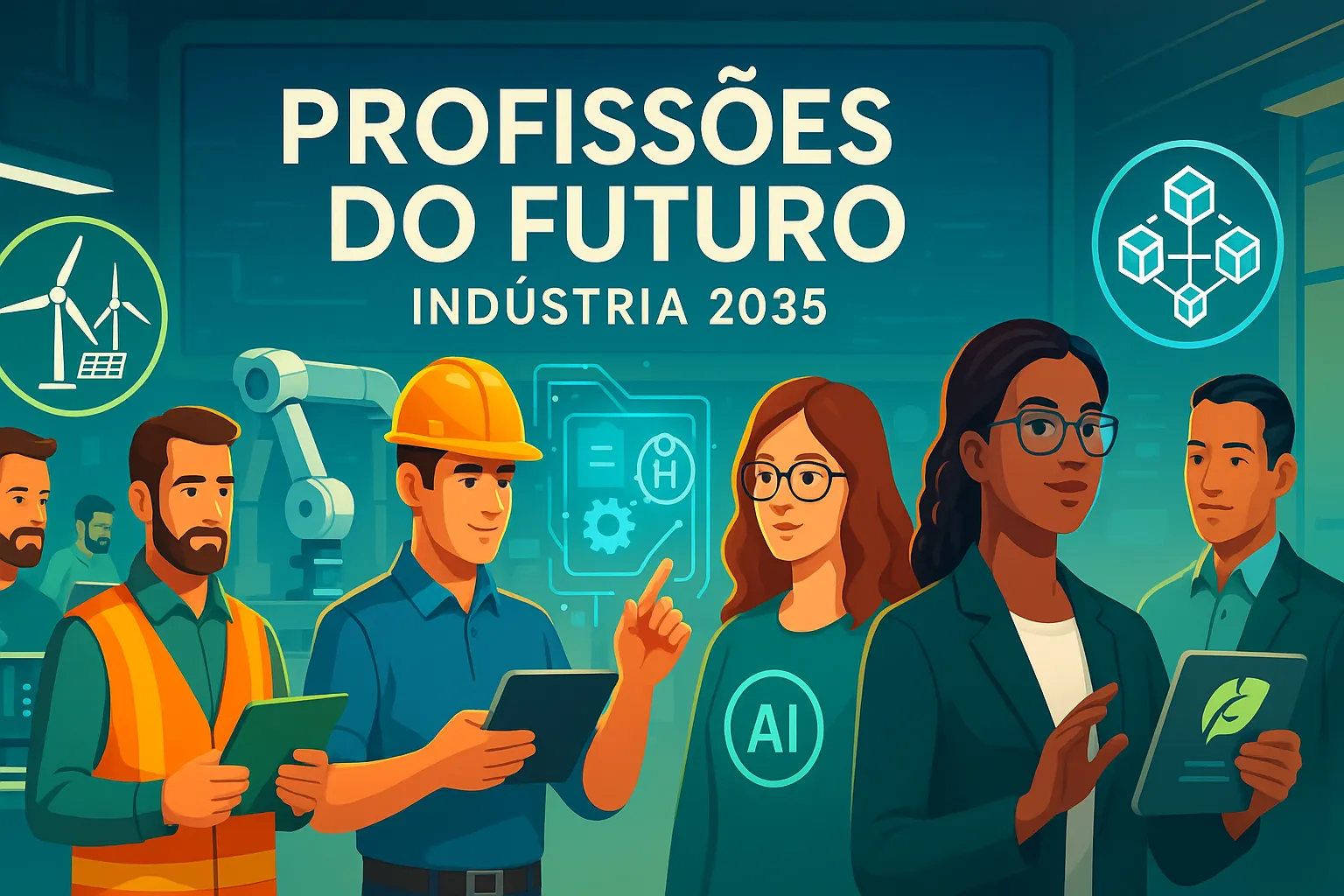 Profissões que vão bombar até 2035 na indústria: estudo revela 16 carreiras do futuro e as tecnologias que vão transformar tudo