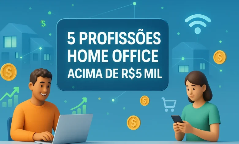5 profissões home office que superam os R$5 mil mensais