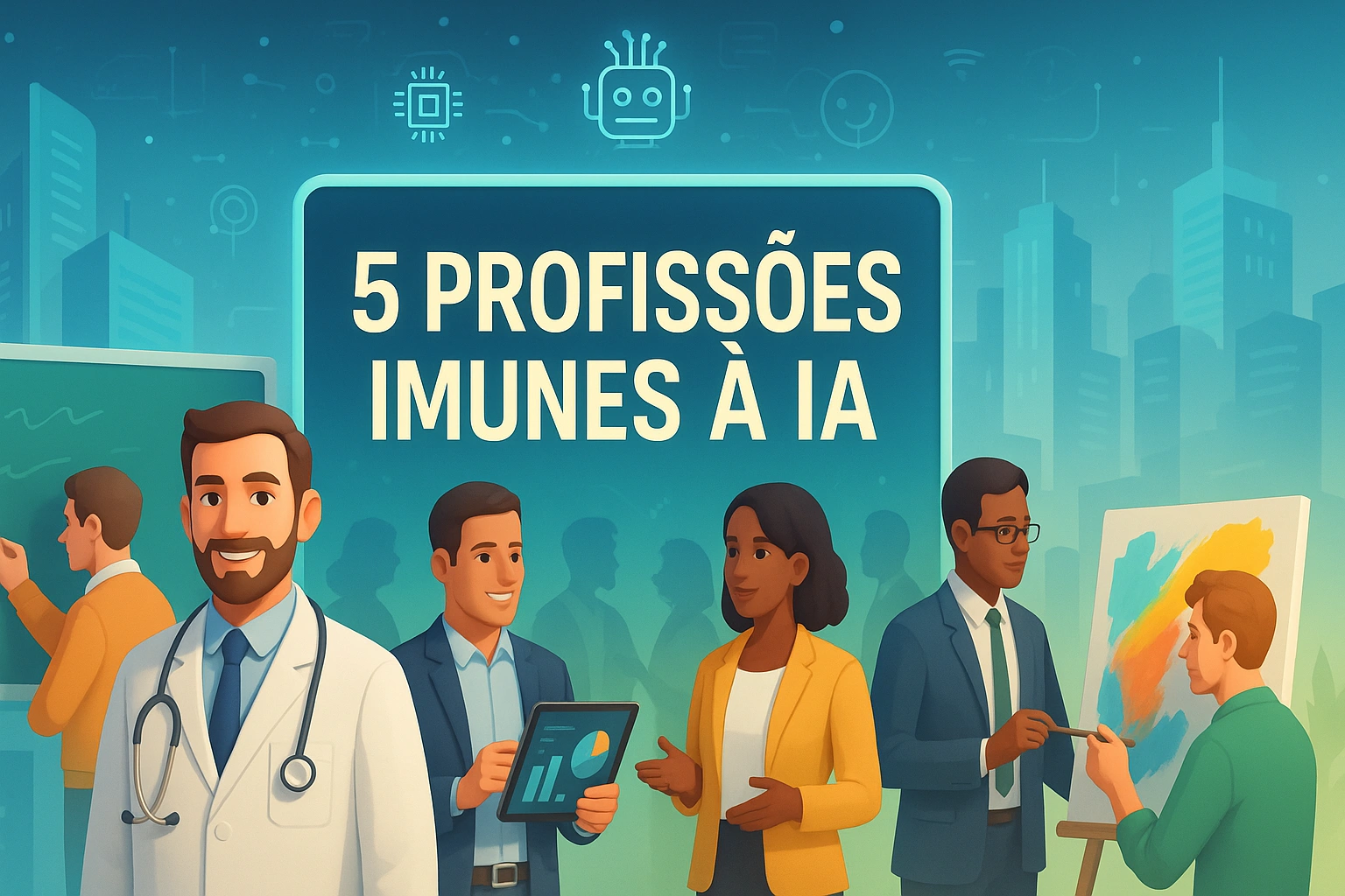 As 5 profissões que a Inteligência Artificial não consegue substituir e podem te dar muito dinheiro