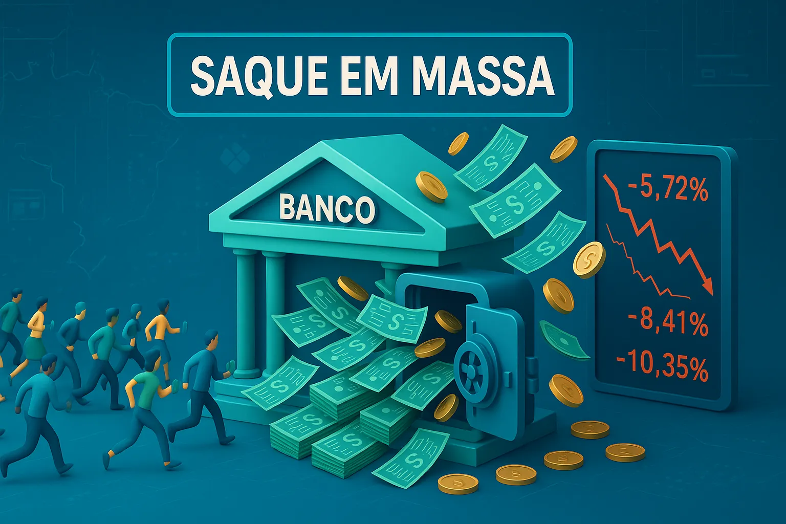 Descubra o que especialistas dizem sobre o que aconteceria se todos os brasileiros decidissem sacar todo o dinheiro dos bancos ao mesmo tempo. Entenda como isso afetaria a economia, os bancos, o governo e até a sua vida financeira.