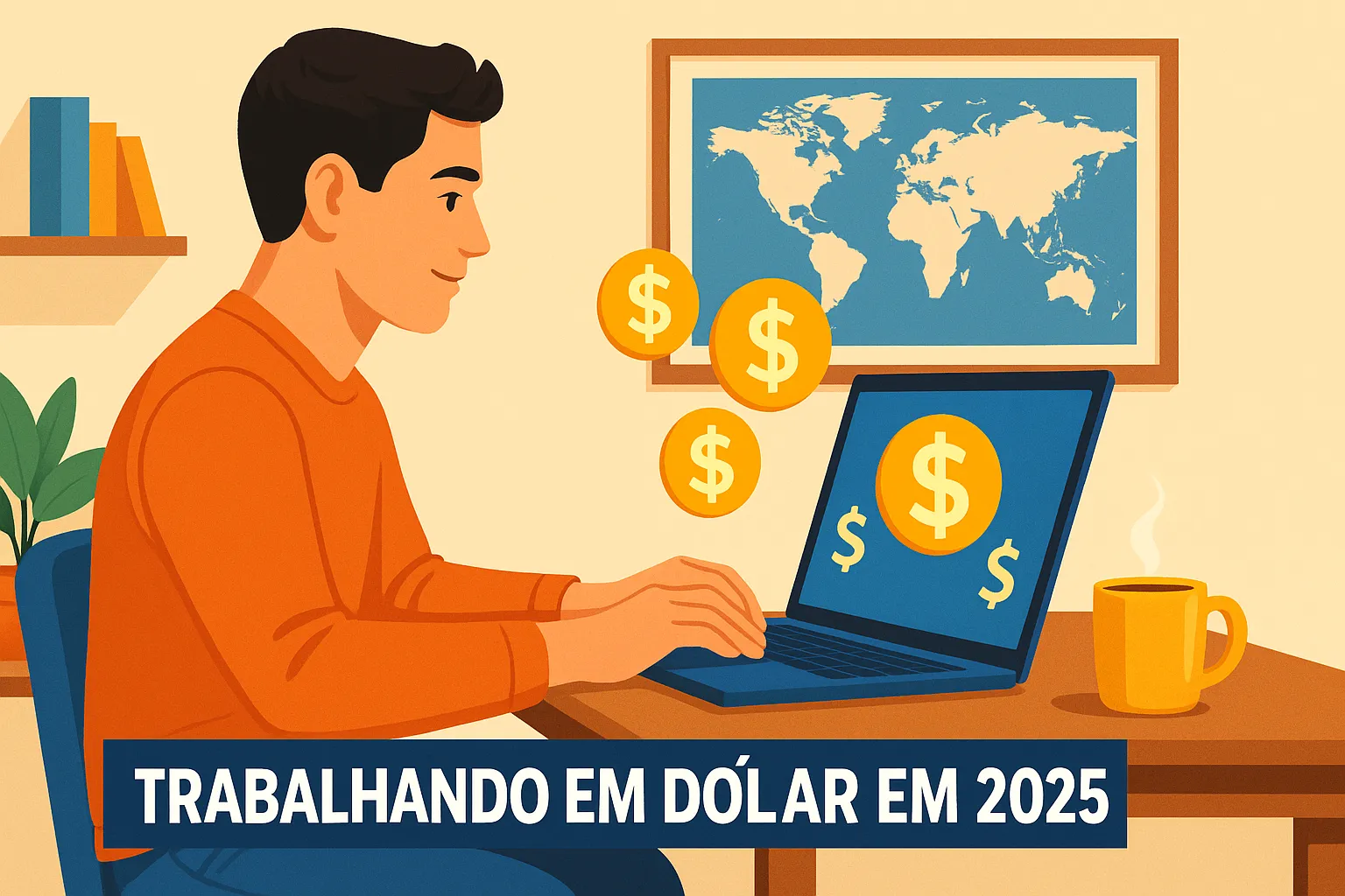 Saiba quais são as profissões que estão pagando em dólar em 2025 sem precisar sair de casa. Descubra áreas em alta, como tecnologia, marketing digital, design e suporte técnico, e veja como começar a trabalhar para empresas internacionais.