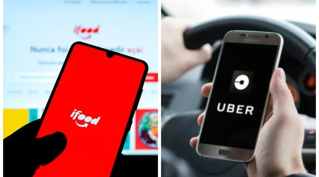 iFood e Uber (Crédito: Montagem com fotos de divulgação)
