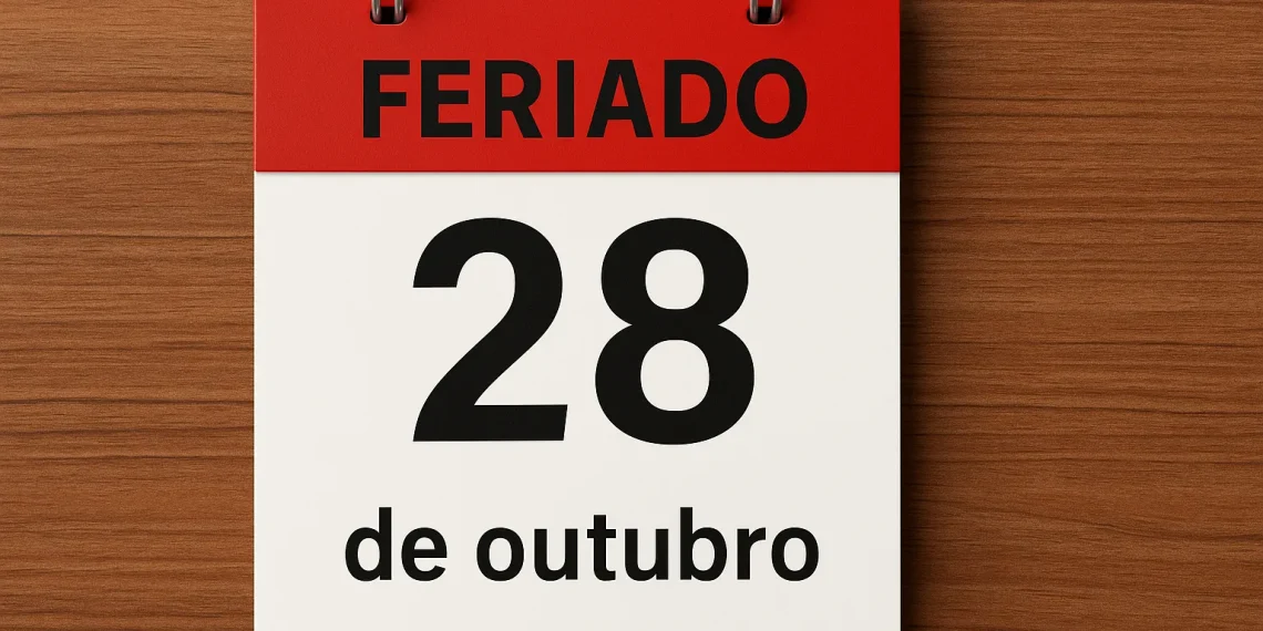 28 de outubro é feriado? Veja quem terá folga. Foto: Montagem/Revista dos Benefícios