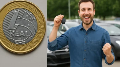 As 5 moedas de R$1 que podem valer até R$30 mil juntas — e os 9 carros usados que você poderia comprar com esse dinheiro sem sair do básico