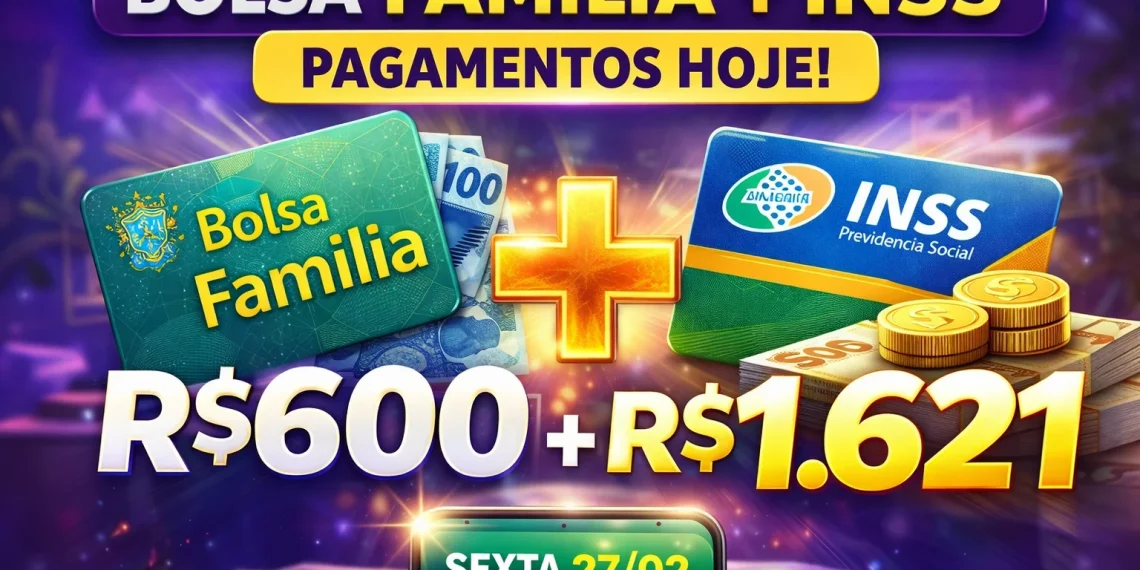 Bolsa Família e INSS. Foto: Montagem/Revista dos Benefícios