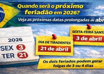 Calendário de 2026 reserva surpresa para quem espera o próximo feriadão