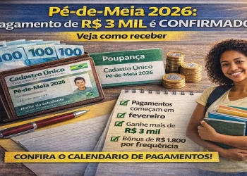 Pé de Meia 2026: pagamento de R$ 3 mil é confirmado – veja como receber