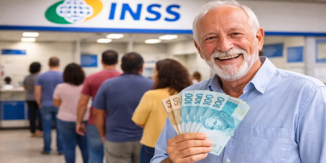 Aposentado do INSS. Foto: Montagem/Revista dos Benefícios