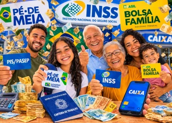 Pé de Meia, INSS, Bolsa Família e PIS/PASEP: 4 benefícios que serão liberados até 31/3 para os brasileiros