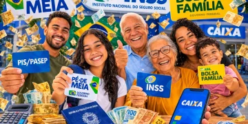 Pé de Meia, INSS, Bolsa Família e PIS/PASEP: 4 benefícios que serão liberados até 31/3 para os brasileiros