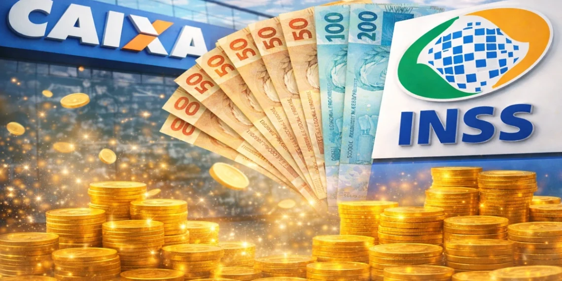 Caixa e INSS. Foto: Montagem/Revista dos Benefícios
